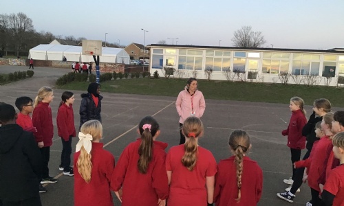 Netball Club with Mrs Small and Miss Wase